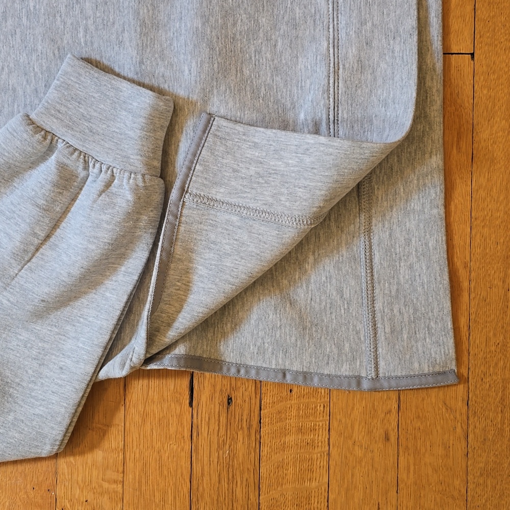 Rachel Zoe, Mockneck Boxy Drop Shoulder Sweatshirt, Gray, EUC, Women's XL - Picture 8 of 14